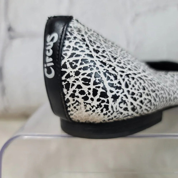 Circus Sam Edelman Women's Sz 7 Slip On Shoes Flats Pointed Toe Black Vegan Art - Picture 15 of 15